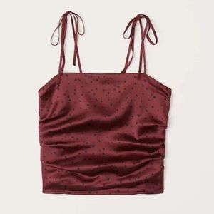Ruched Tie-Strap Cami
